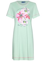 Pastunette Nachthemd dames korte mouw - flower green