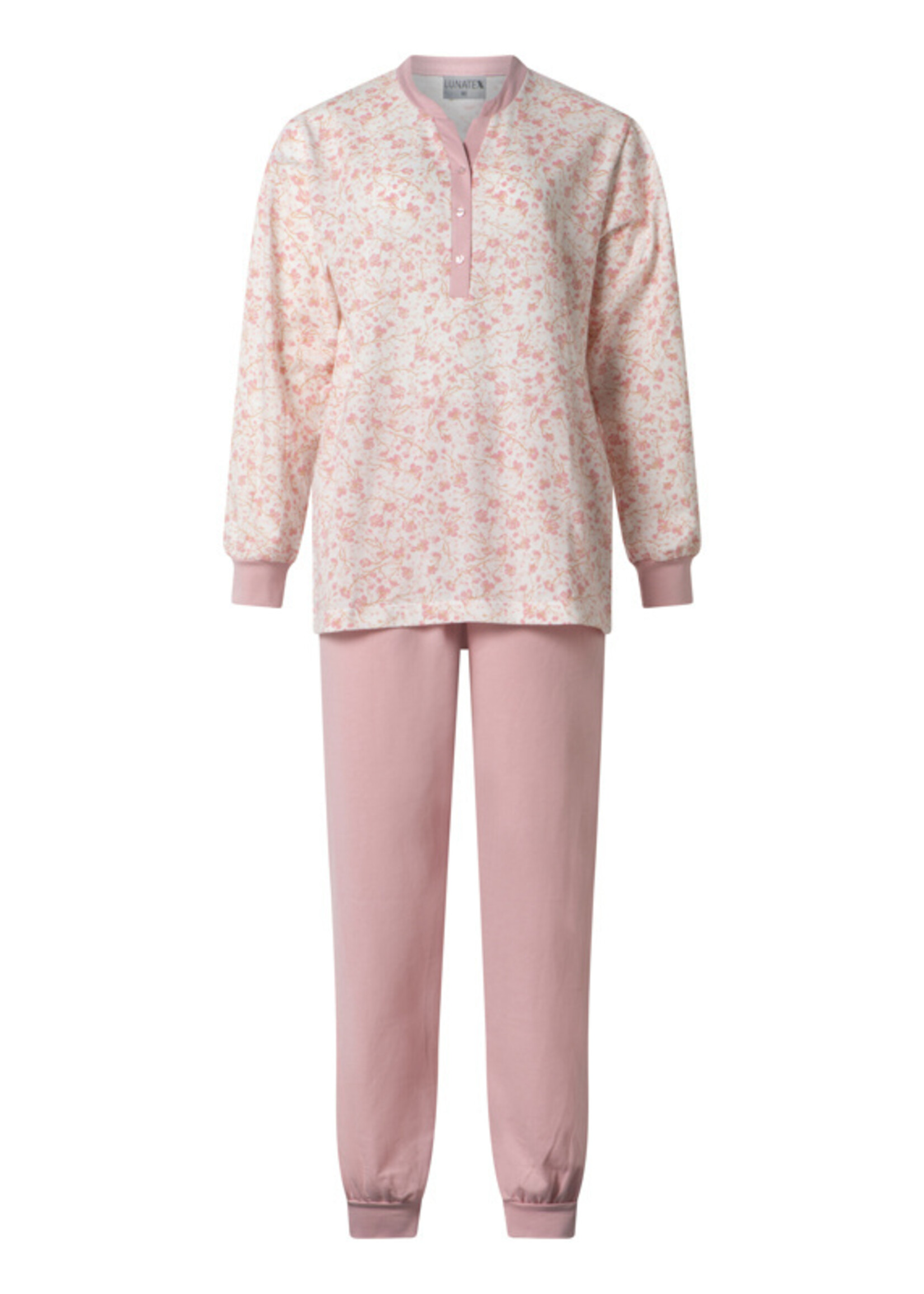 Lunatex Dames pyjama katoen - roze