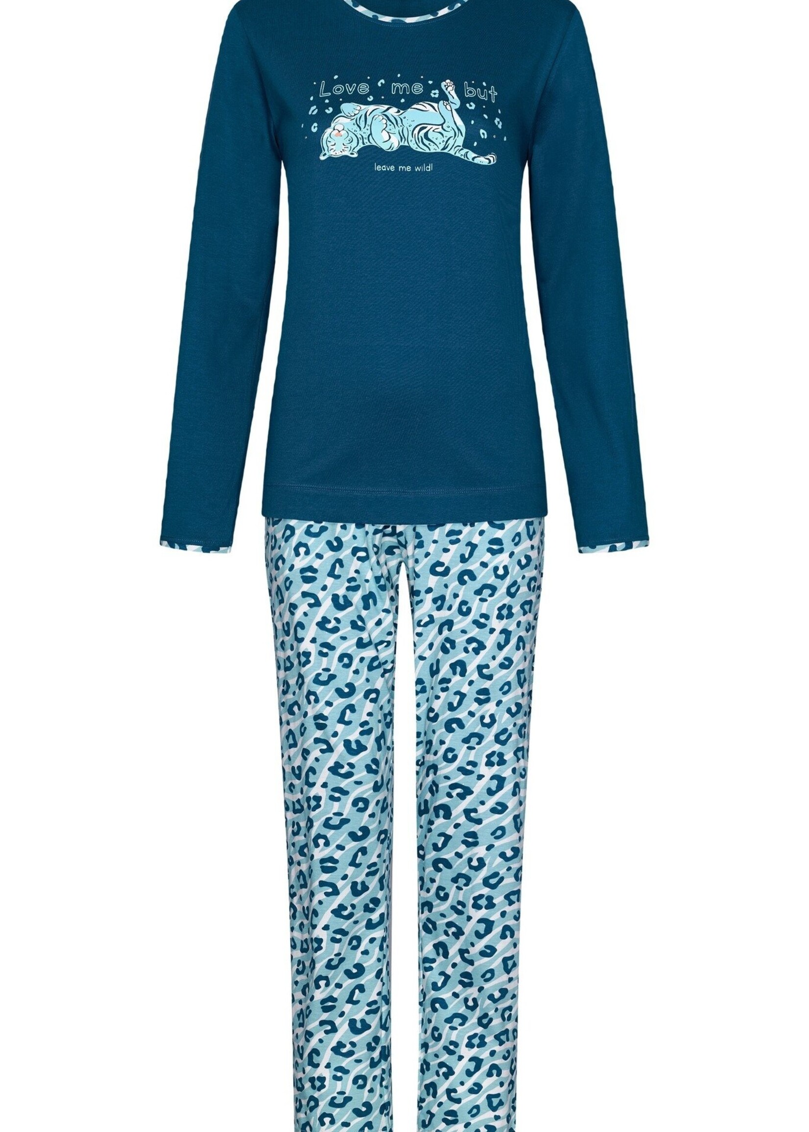 Rebelle by Pastunette Dames pyjama panter - groen