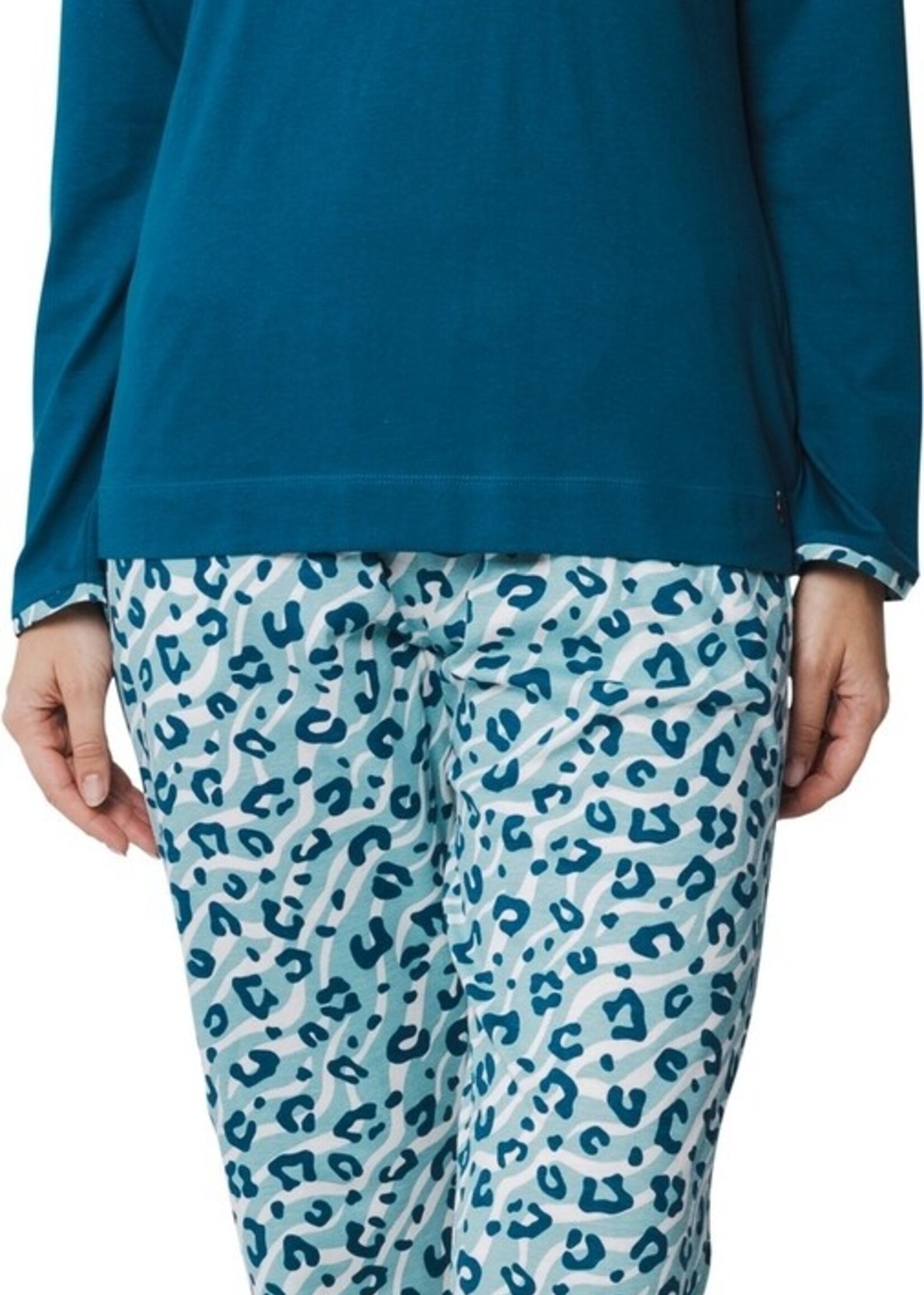 Rebelle by Pastunette Dames pyjama panter - groen