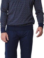 Pastunette Heren pyjama katoen - multi blauw