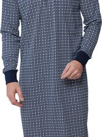 Pastunette Heren nachthemd lange mouw - blauw