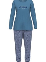 Götzburg Dames pyjama katoen - blauw dreams