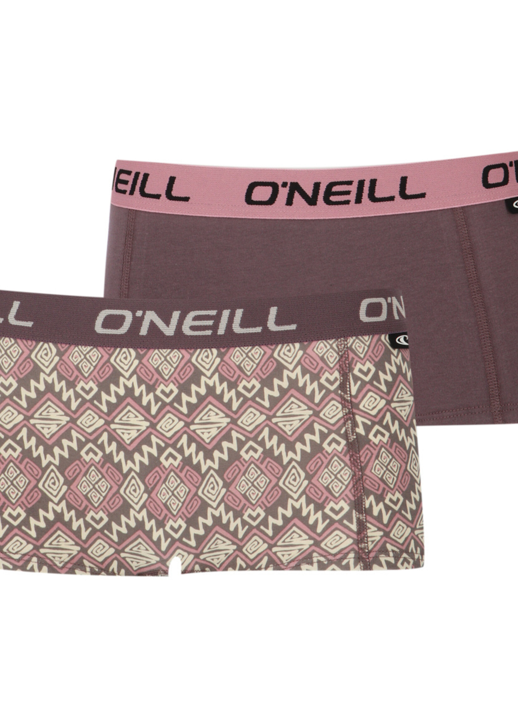O'Neill Dames boxershorts 2-pack - multi & plain
