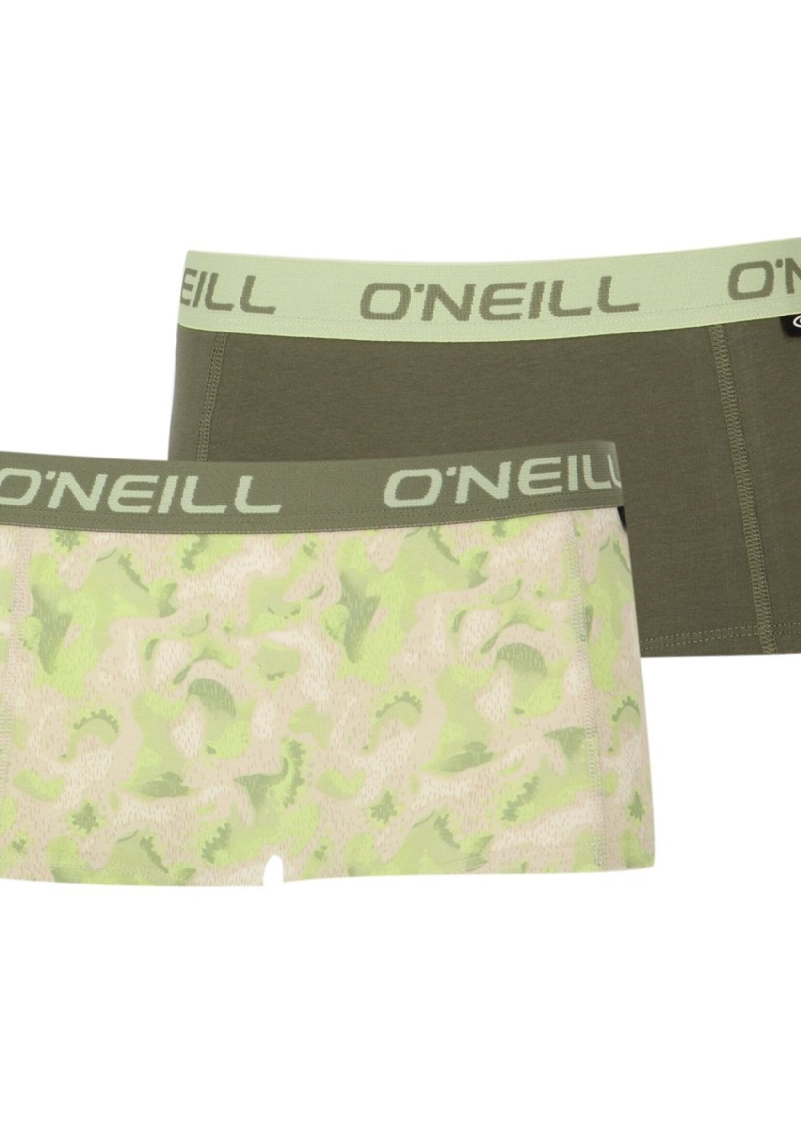 O'Neill Dames boxershorts 2-pack - camo lime
