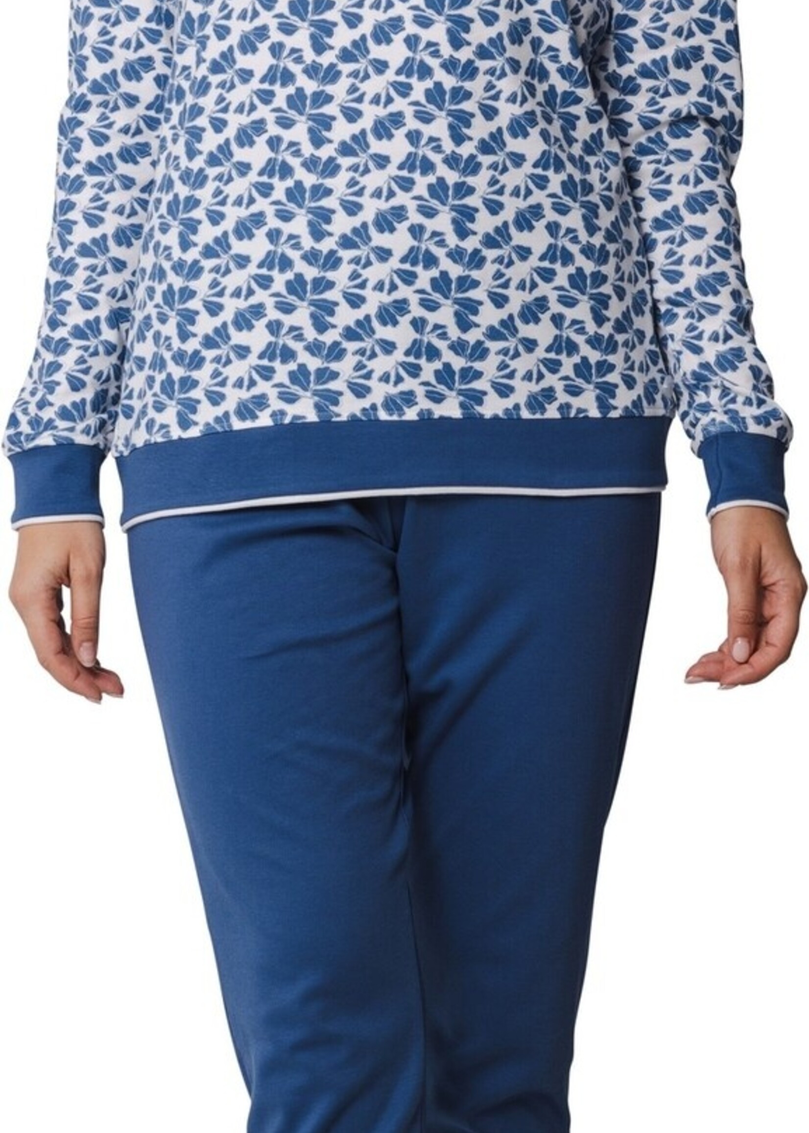 Pastunette Dames pyjama blauw print - interlock