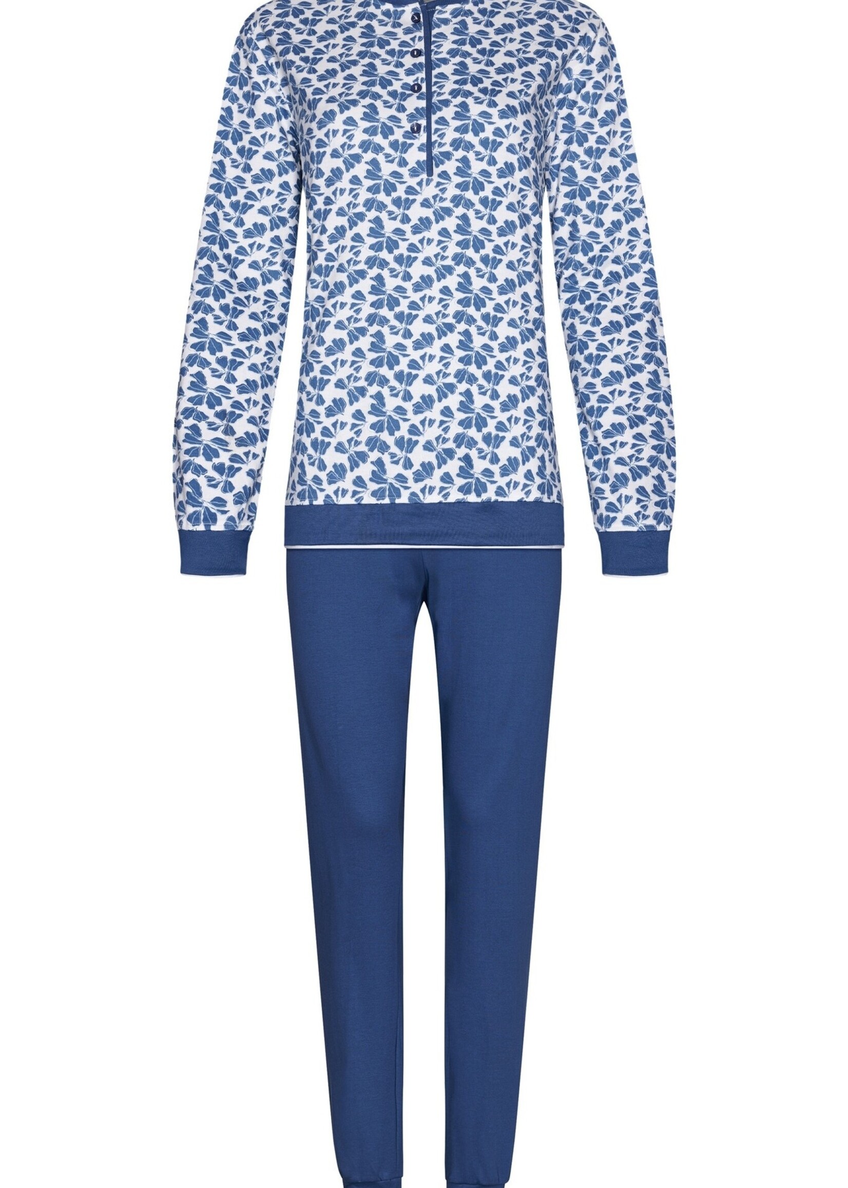 Pastunette Dames pyjama blauw print - interlock