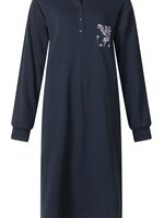 Lunatex Dames nachthemd interlock - aangeruwd extra warm