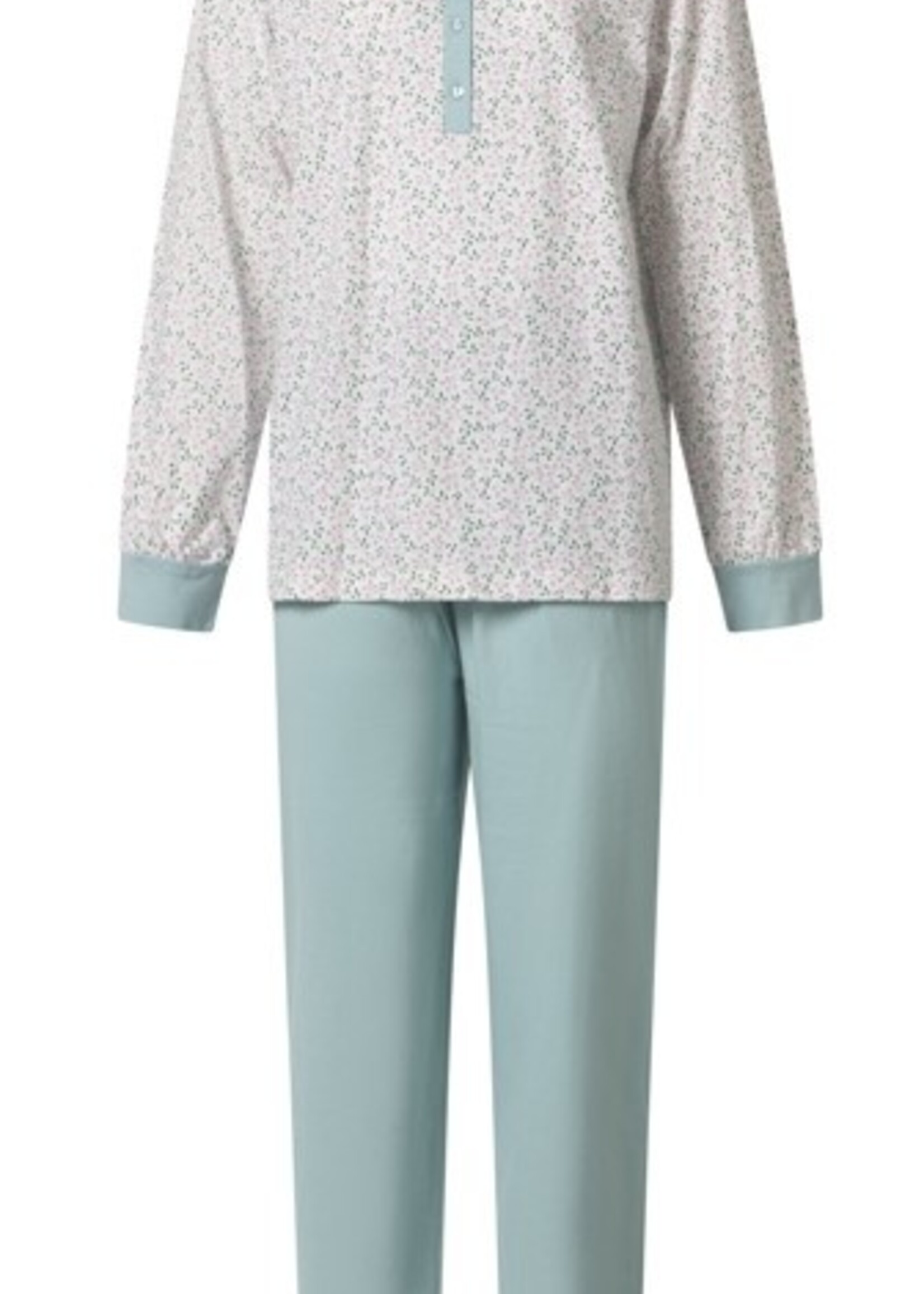 Lunatex Dames pyjama katoen - print blue