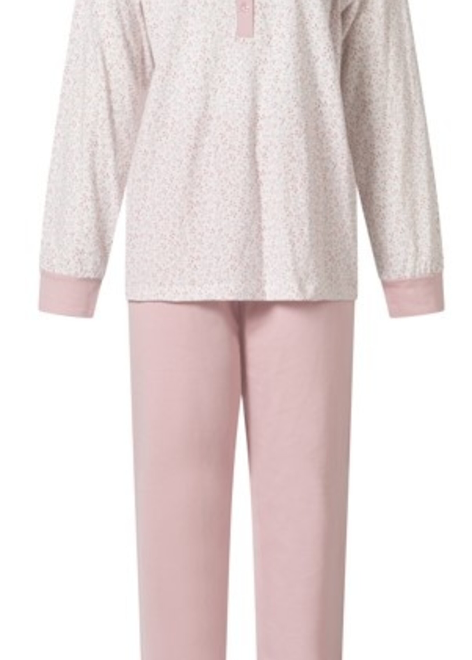 Lunatex Dames pyjama katoen - print roze