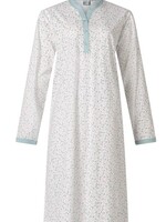 Lunatex Dames nachthemd  katoen - print blue