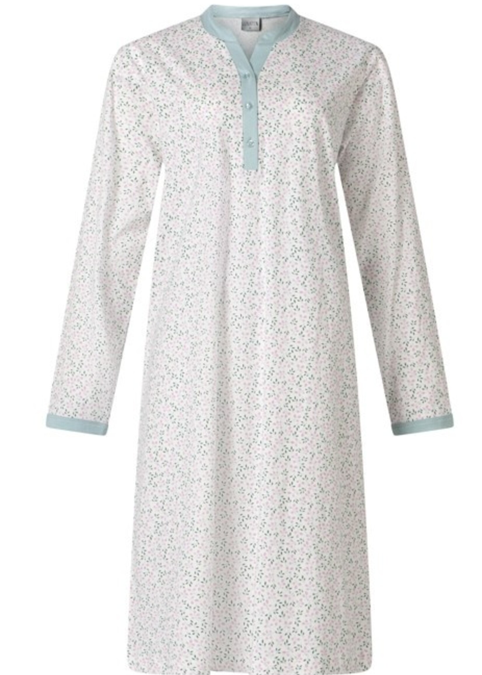 Lunatex Dames nachthemd  katoen - print blue