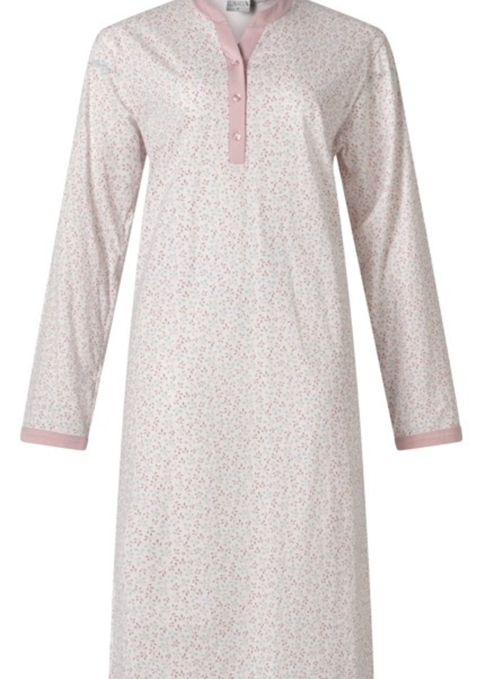 Lunatex Dames nachthemd  katoen - print roze