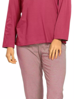 Comtessa Dames pyjama katoen - berry red