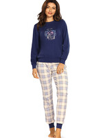 Comtessa Dames pyjama interlock - navy