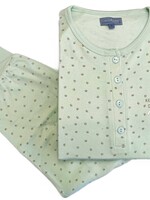 Cocodream Dames winter pyjama interlock - little green