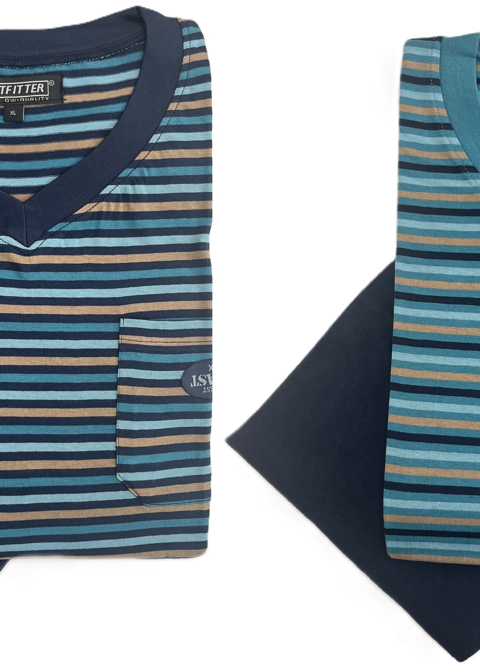 Outfitter Heren pyjama's katoen - voordeelpack