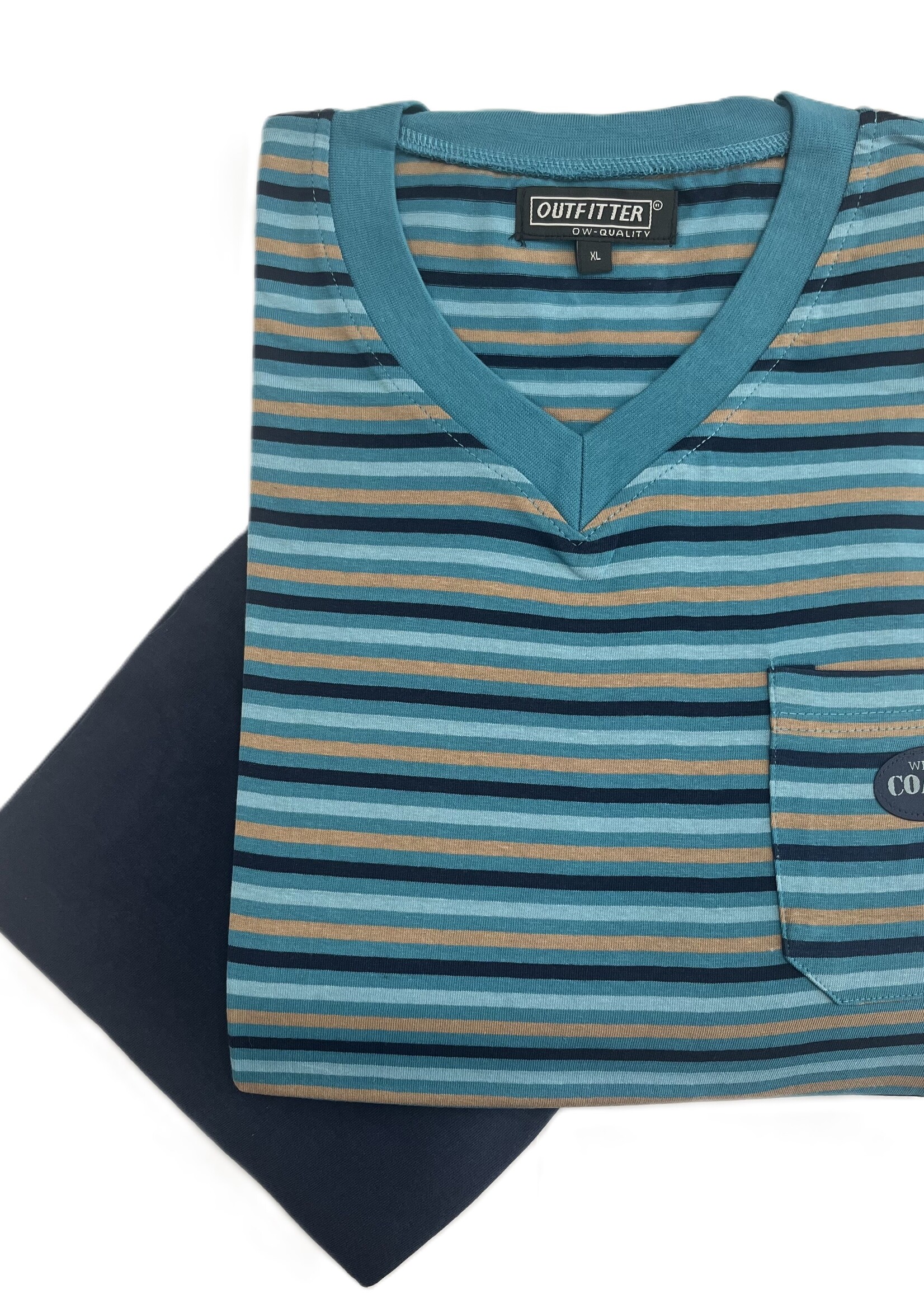 Outfitter Heren pyjama's katoen - voordeelpack