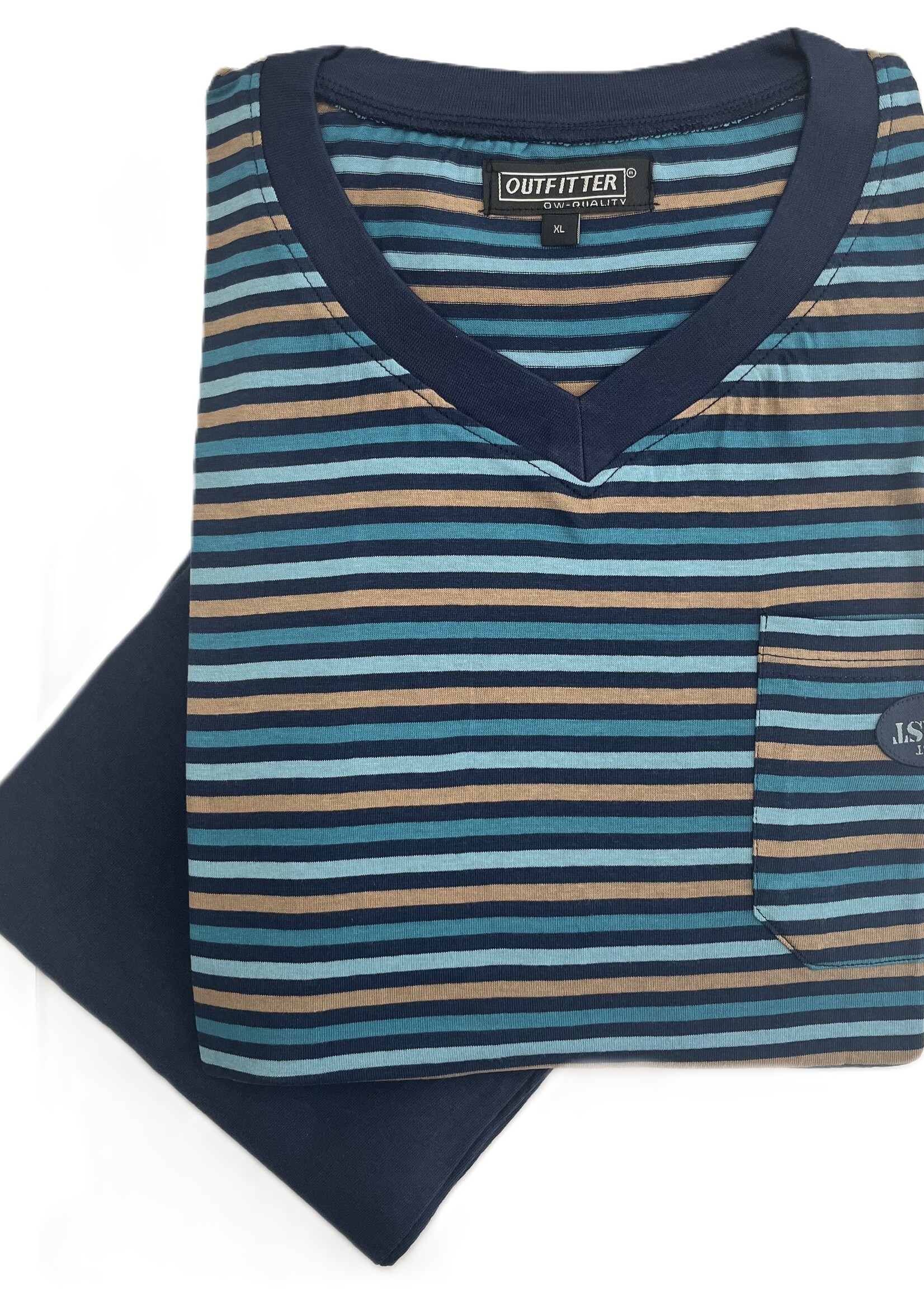 Outfitter Heren pyjama's katoen - voordeelpack