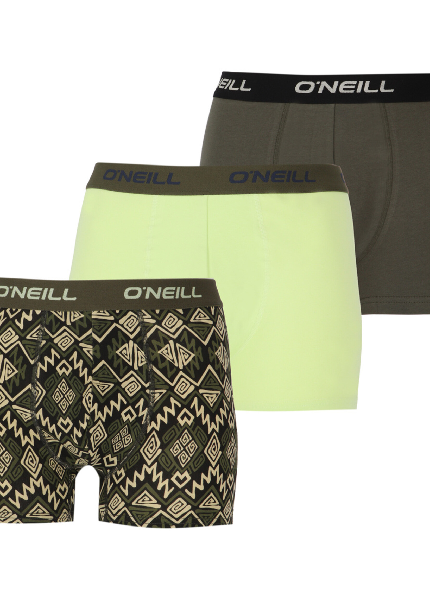 O'Neill Heren Boxershorts 3-pack - multi lime grape