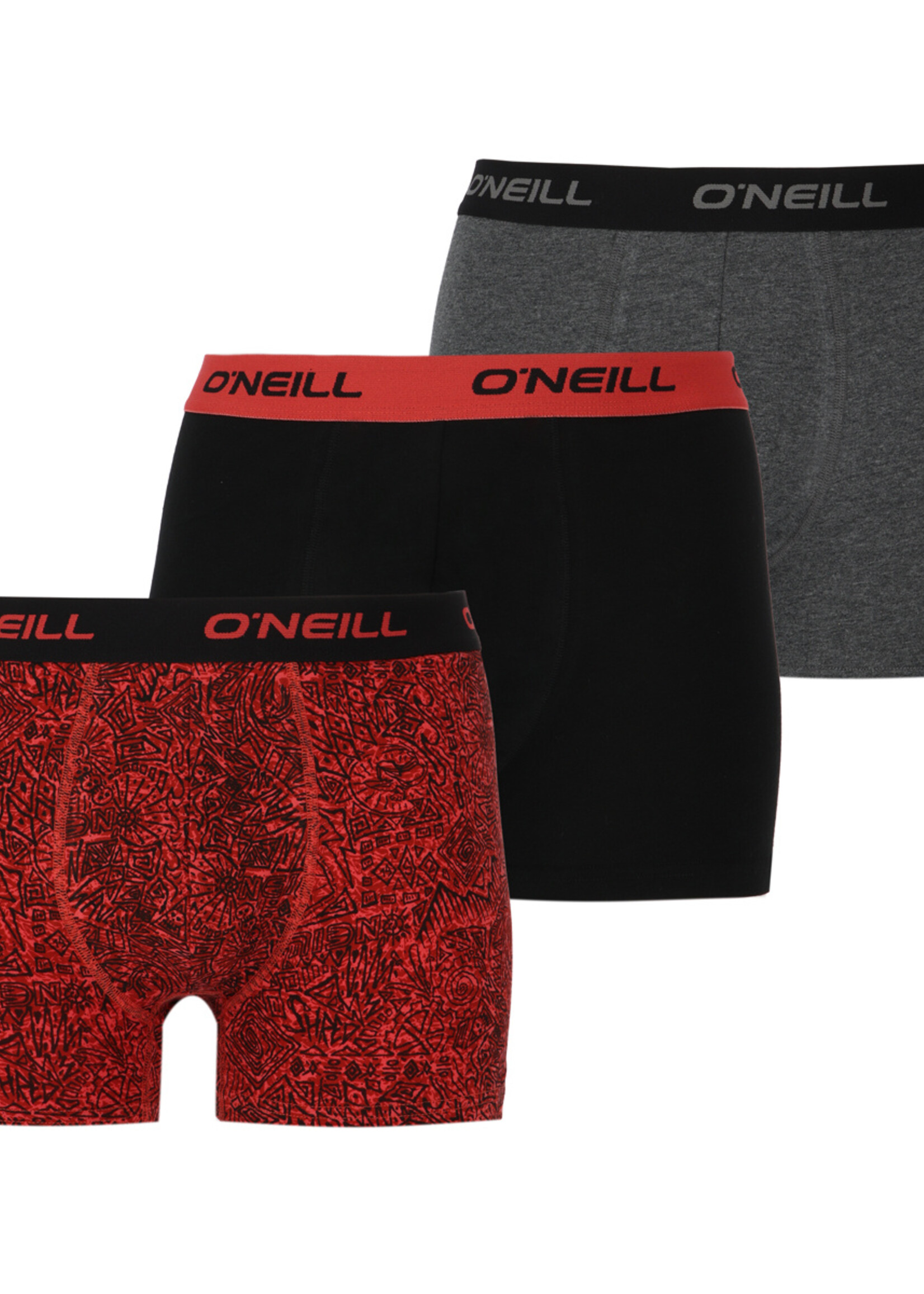 O'Neill Heren Boxershorts 3-pack - multi frozen black