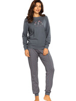 Comtessa Dames pyjama interlock - grijs