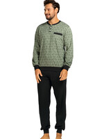 Comte Heren pyjama katoen - groen modern