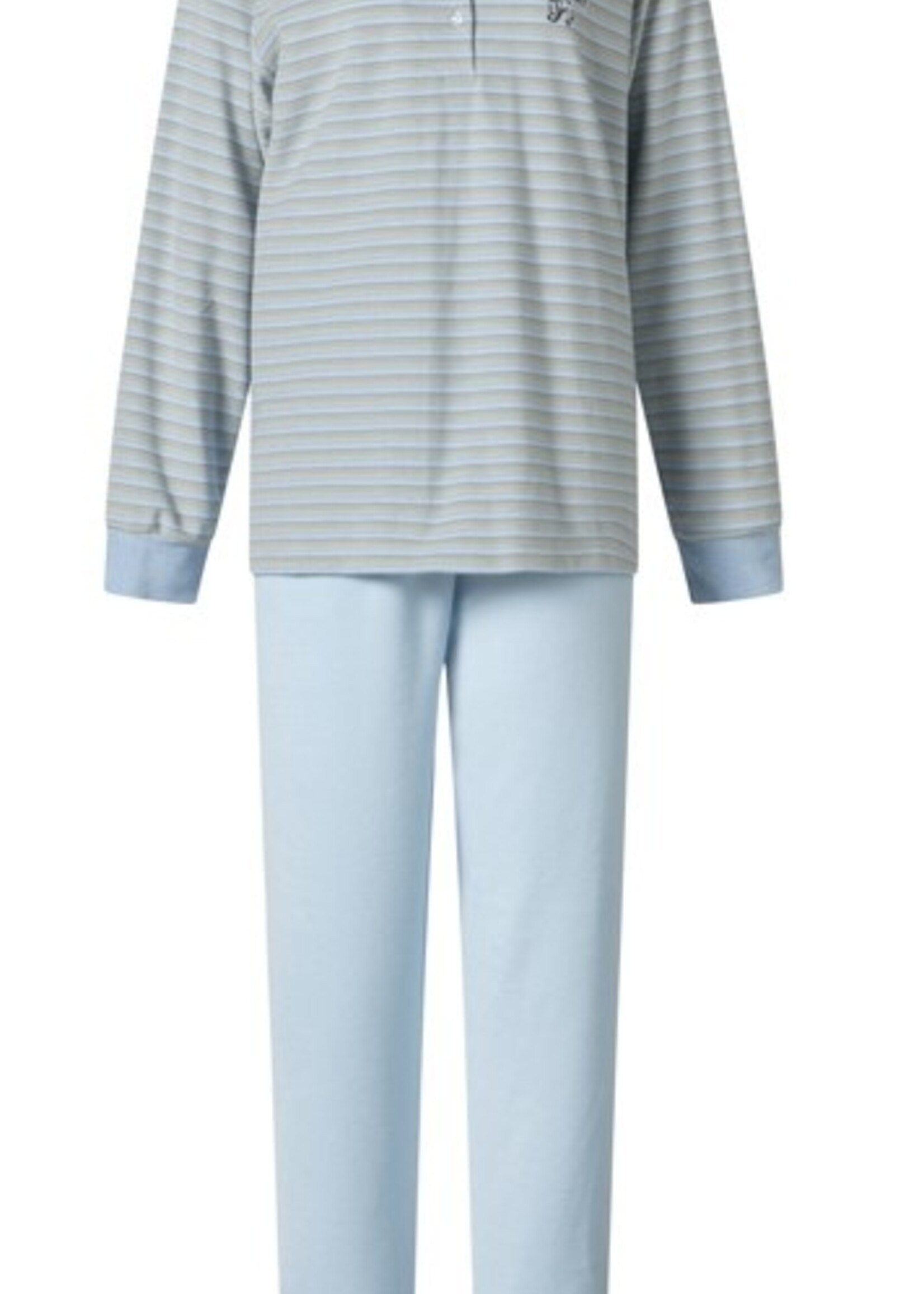 Lunatex Badstof dames pyjama - blue