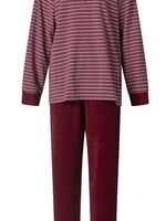 Lunatex Badstof dames pyjama - rood