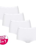 Sloggi Sloggi Basic+ Maxi slips wit - 4 stuks voordeelpack