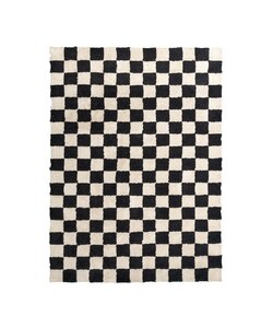 Tapis en coton - Gambit Noir/Blanc