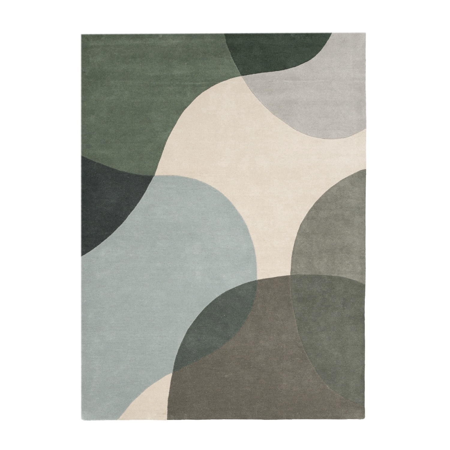 Tapis abstrait - Clarice Vert Olive/Menthe - sfeer