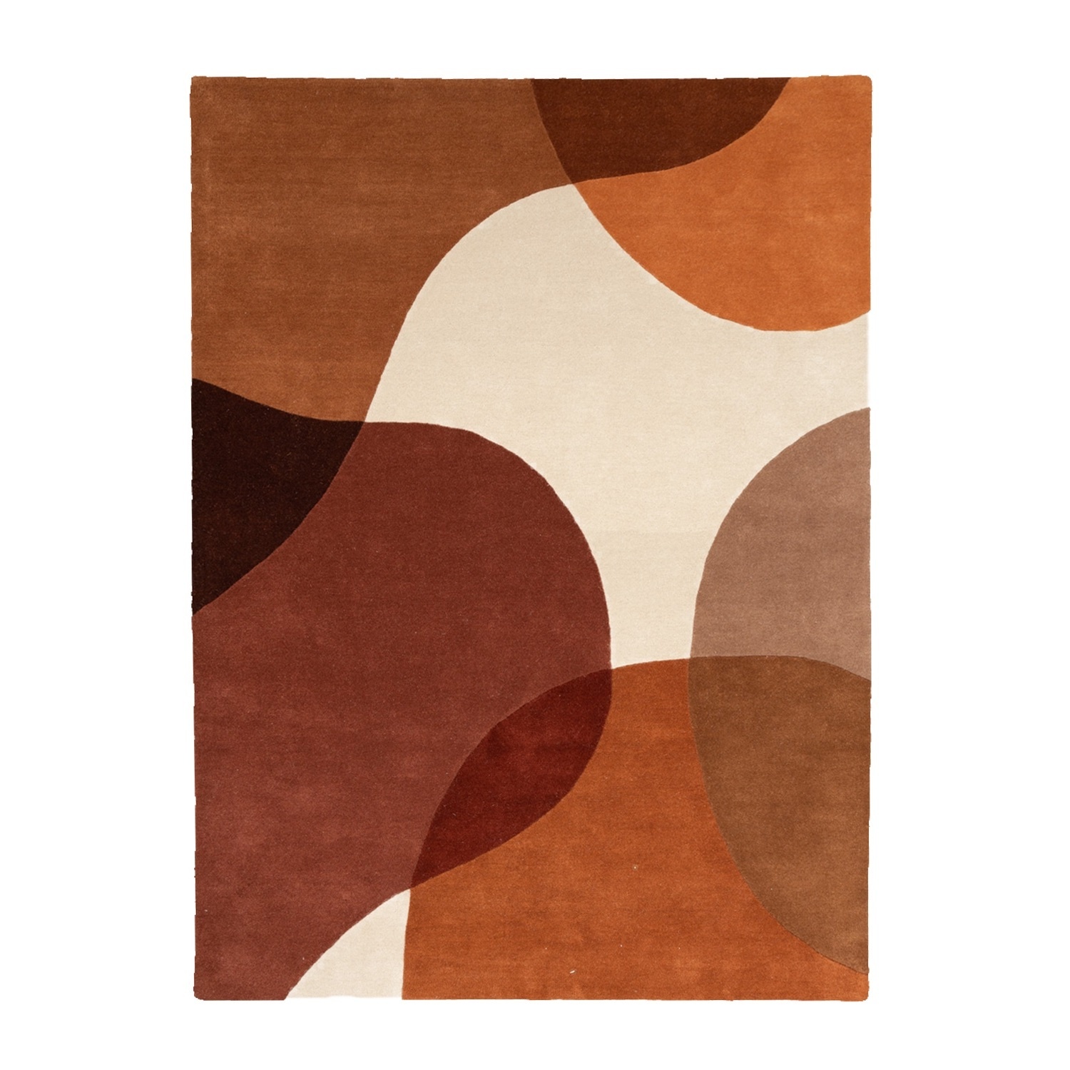 Tapis abstrait - Clarice Terracotta - sfeer