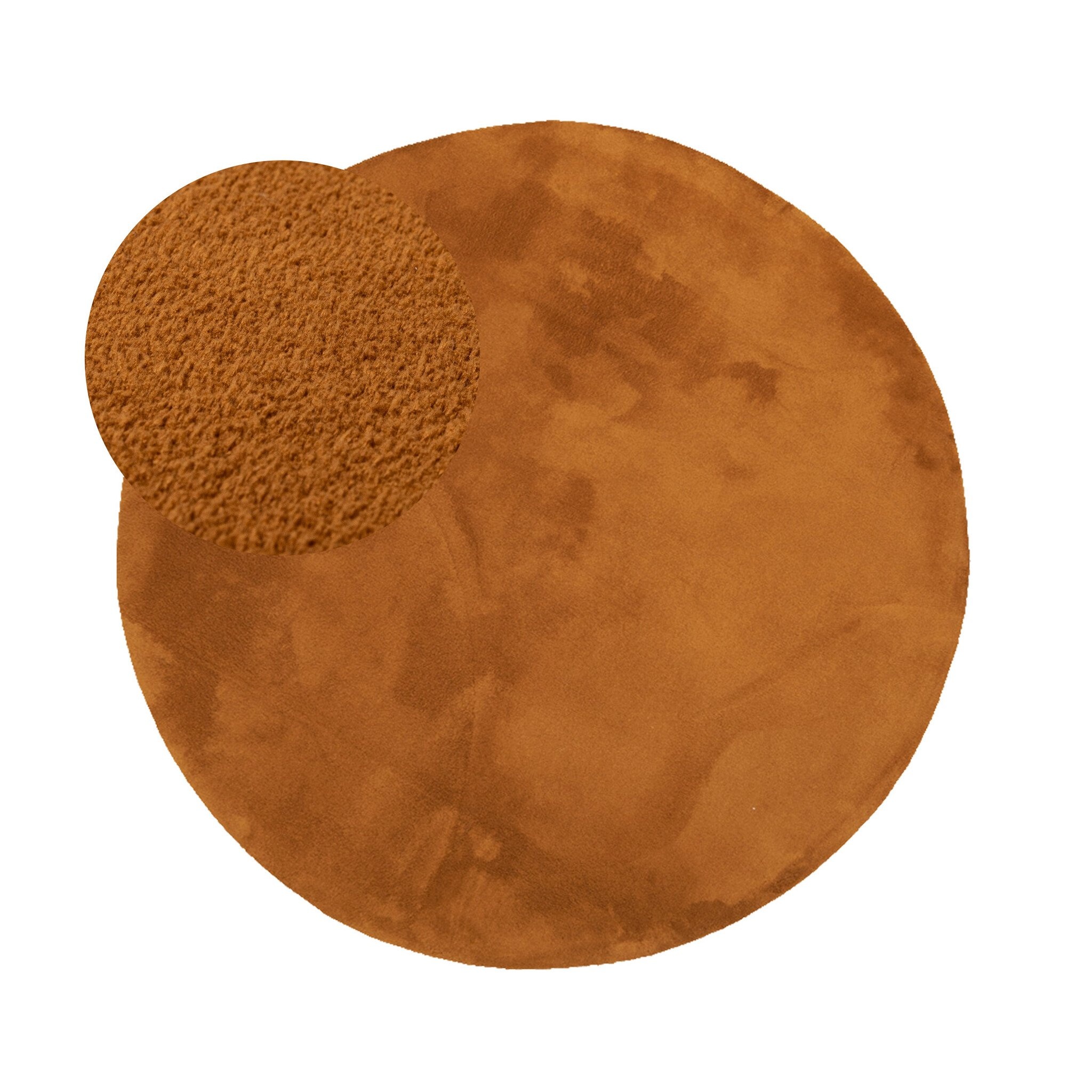 Tapis rond en jute pour l'extérieur - Vivid Terracotta - sfeer