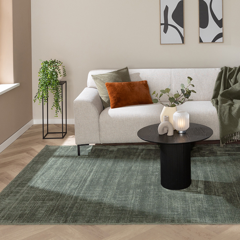 Tapis viscose - Jean Vert Foncé