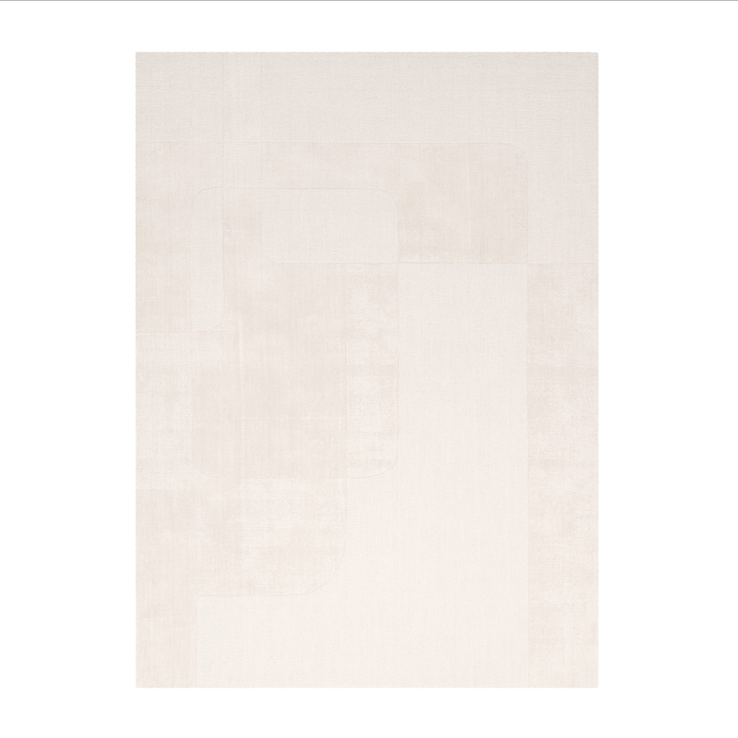 Tapis en laine - Giselle Abstract Blanc - sfeer