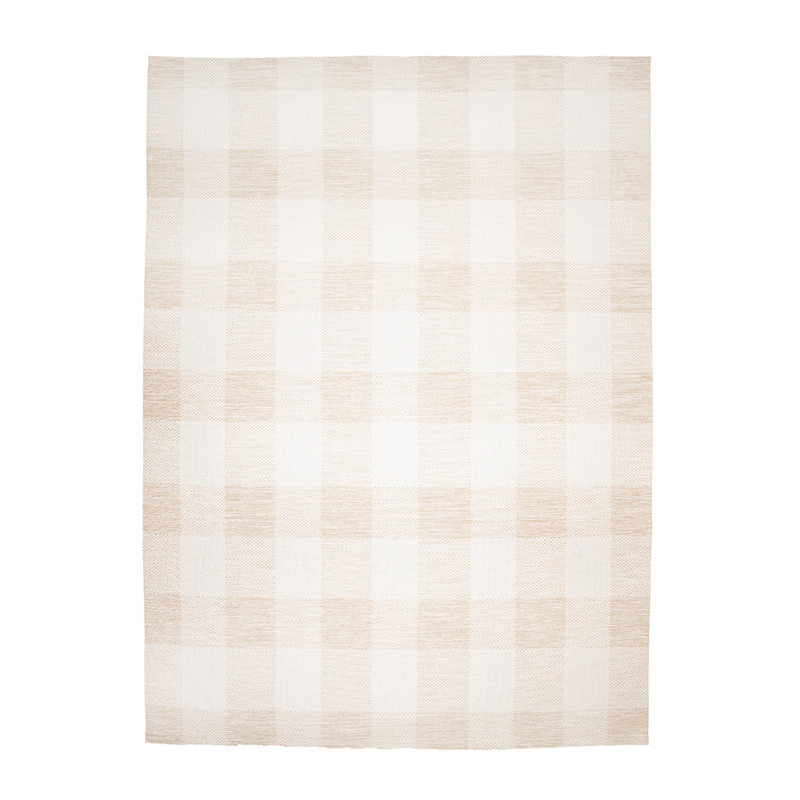 Tapis en sisal - Ranch Checkerboard Beige - sfeer