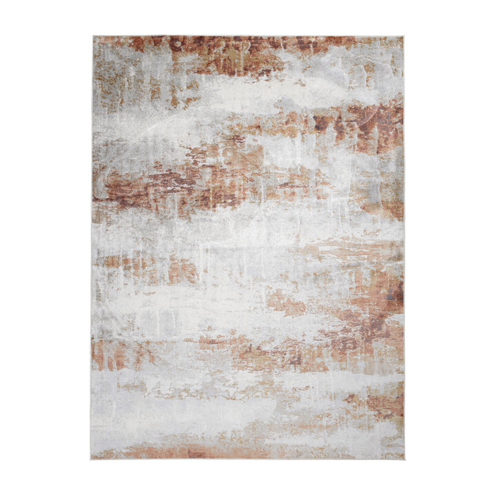 Tapis d'extérieur et intérieur - Marnix Grunge Crème/Terracotta