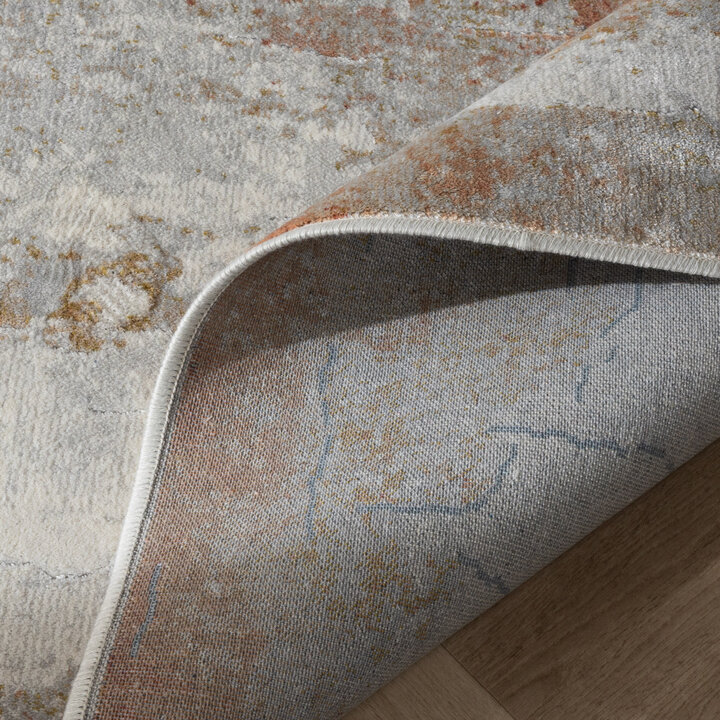 Tapis d'extérieur et intérieur - Marnix Grunge Crème/Terracotta