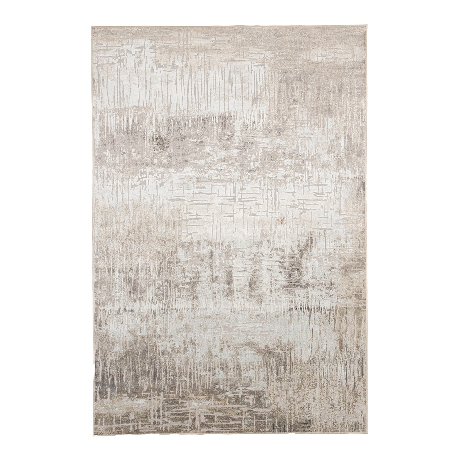 Tapis moderne - Hendrix Grunge Crème/Gris - sfeer