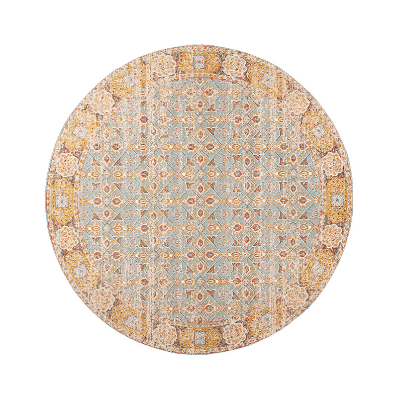 Tapis vintage rond - Thirza Oriental Bleu Clair/Multicolore - sfeer
