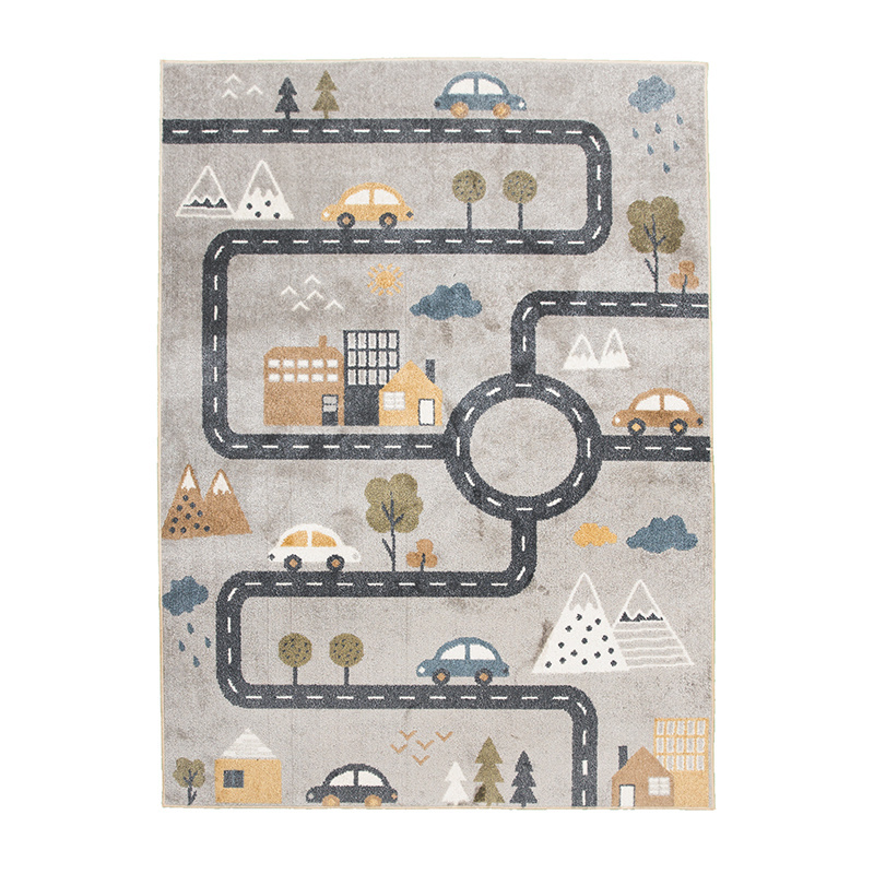 Tapis pour enfants lavable - Ravi Road Multicolore - sfeer