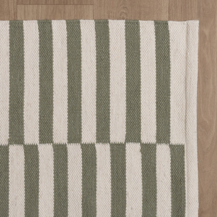 Couloir lavable - Dazzle Blocks Vert/Blanc