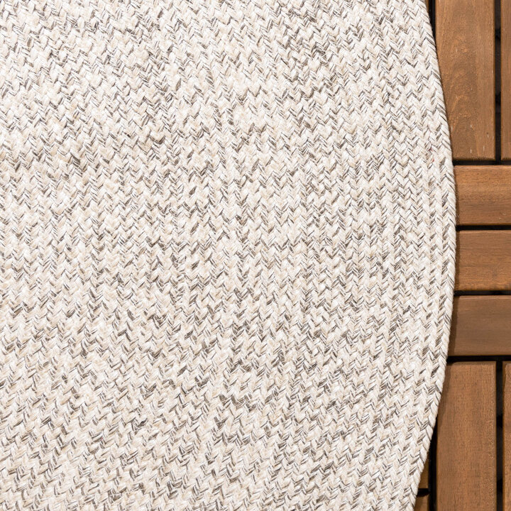 Tapis ovale d'extérieur vintage - Bali Blanc