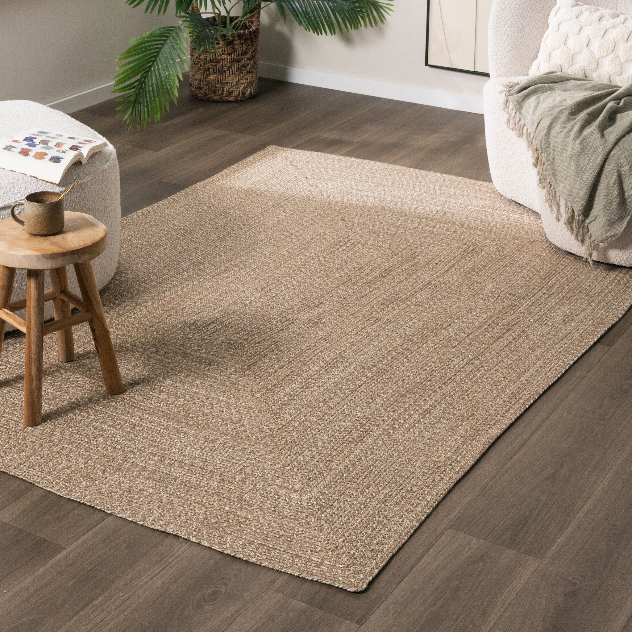 Tapis ovale intérieur et extérieur - Bali Marron