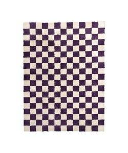 Tapis en coton - Gambit Violet/Blanc