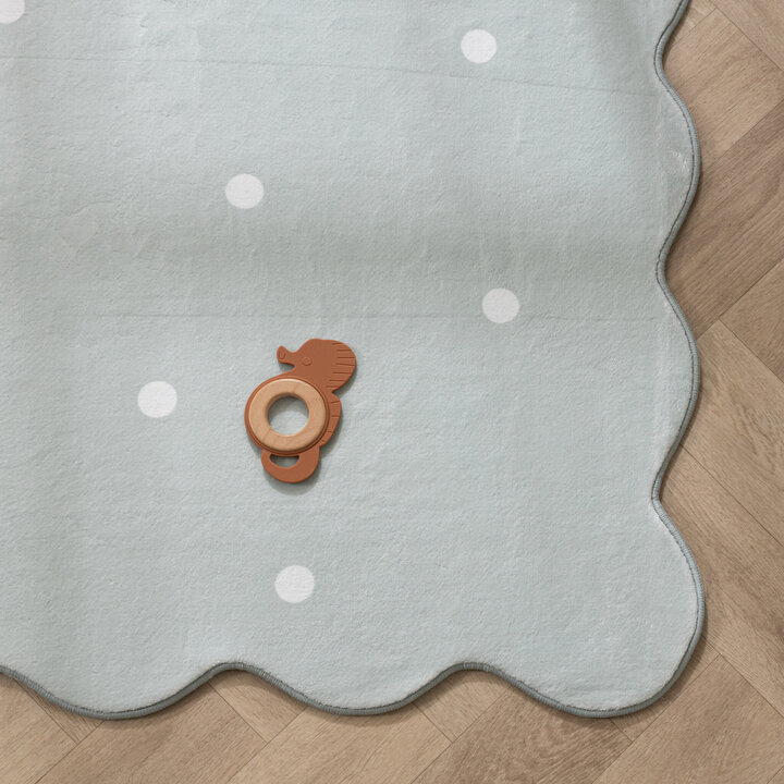 Tapis lavable - Cloudy Stippen Menthe