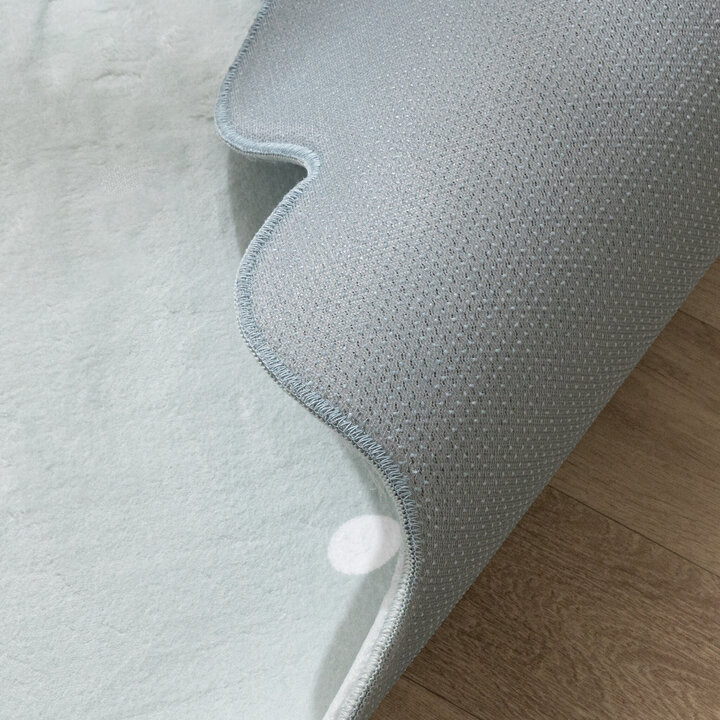 Tapis lavable - Cloudy Stippen Menthe