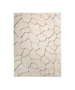 Tapis moderne intérieur et extérieur - Yune Stone Crème/Vert