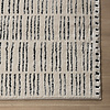 Tapis moderne intérieur et extérieur - Yune Lines Crème/Noir - thumbnail 4